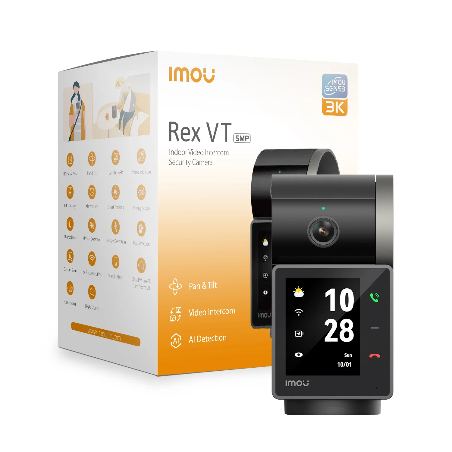 IMOU 5MP SMART Wi-Fi CAMERA  IPC-S2VP-5M0WR Rex VT