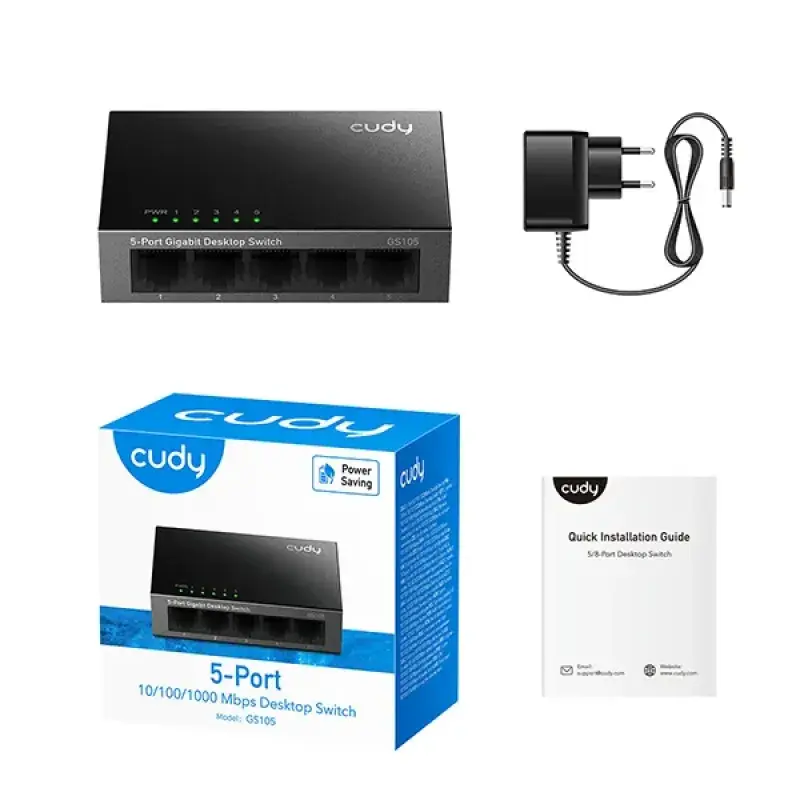 CUDY GS105 - 5-Port Gigabit Desktop Switch